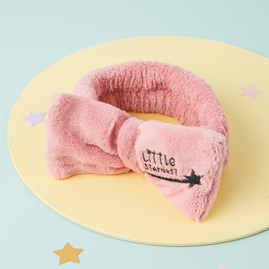 Little One's Fluffy Makeup Headband - DUSKY PINK